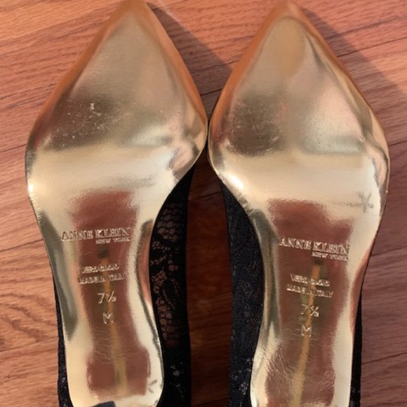 Anne Klein Lace Heel - Black - BNWT - Picture 5 of 10